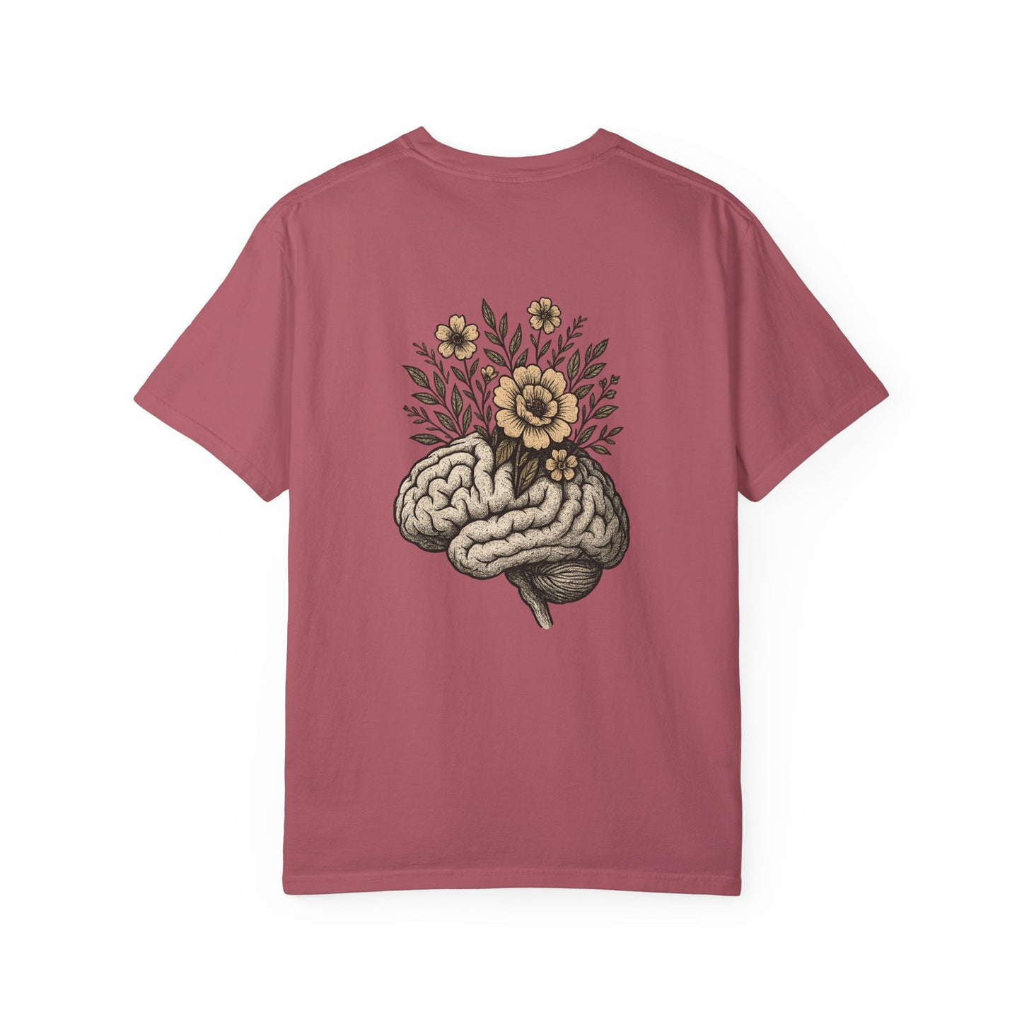 T-shirt esprit fleuri unisexe