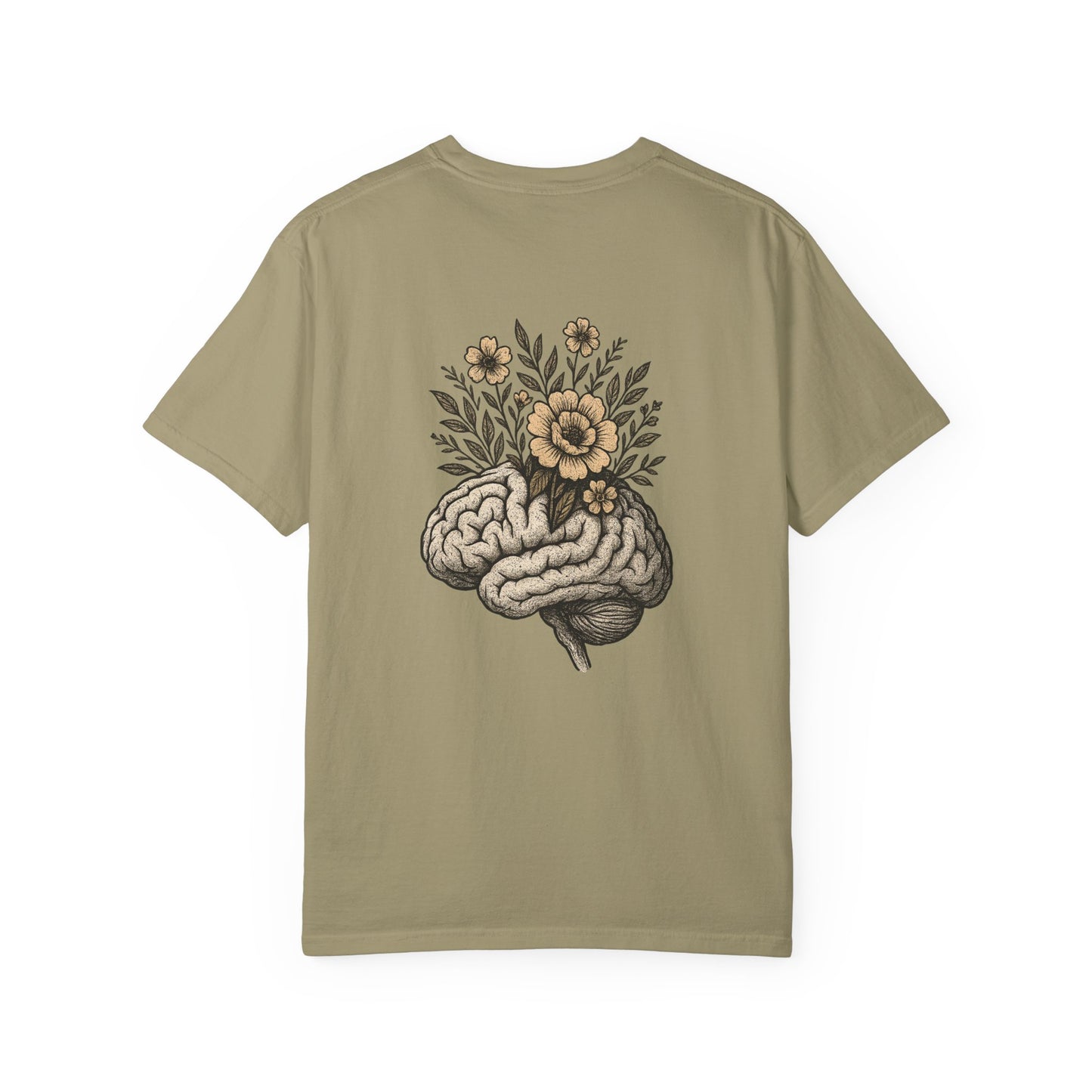 T-shirt esprit fleuri unisexe