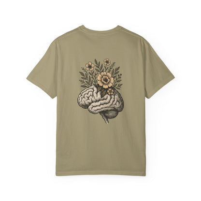 T-shirt esprit fleuri unisexe
