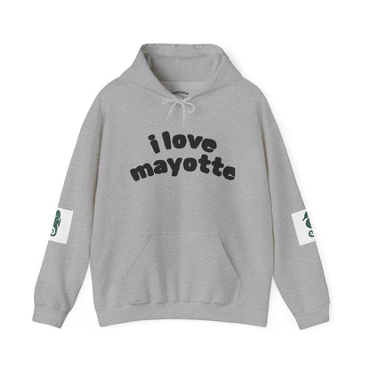 Hoodie I Love Mayotte – Hippocampe Tribal-unisex