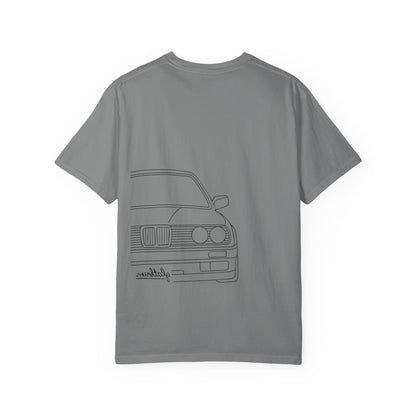 Classic Car Outline Unisex T-Shirt, Vintage Car Tee, Gift for Car Enthusiasts, Automotive Apparel, Daily Wear, Unisex Graphic Shirt