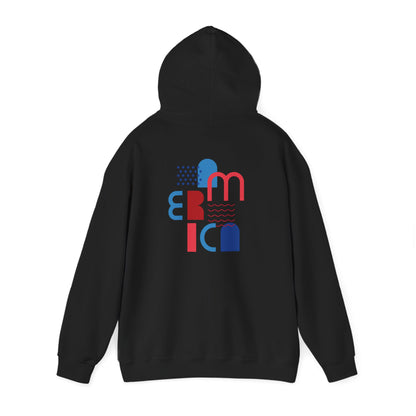 Hoodie  “Americana” – Typographie graphique USA