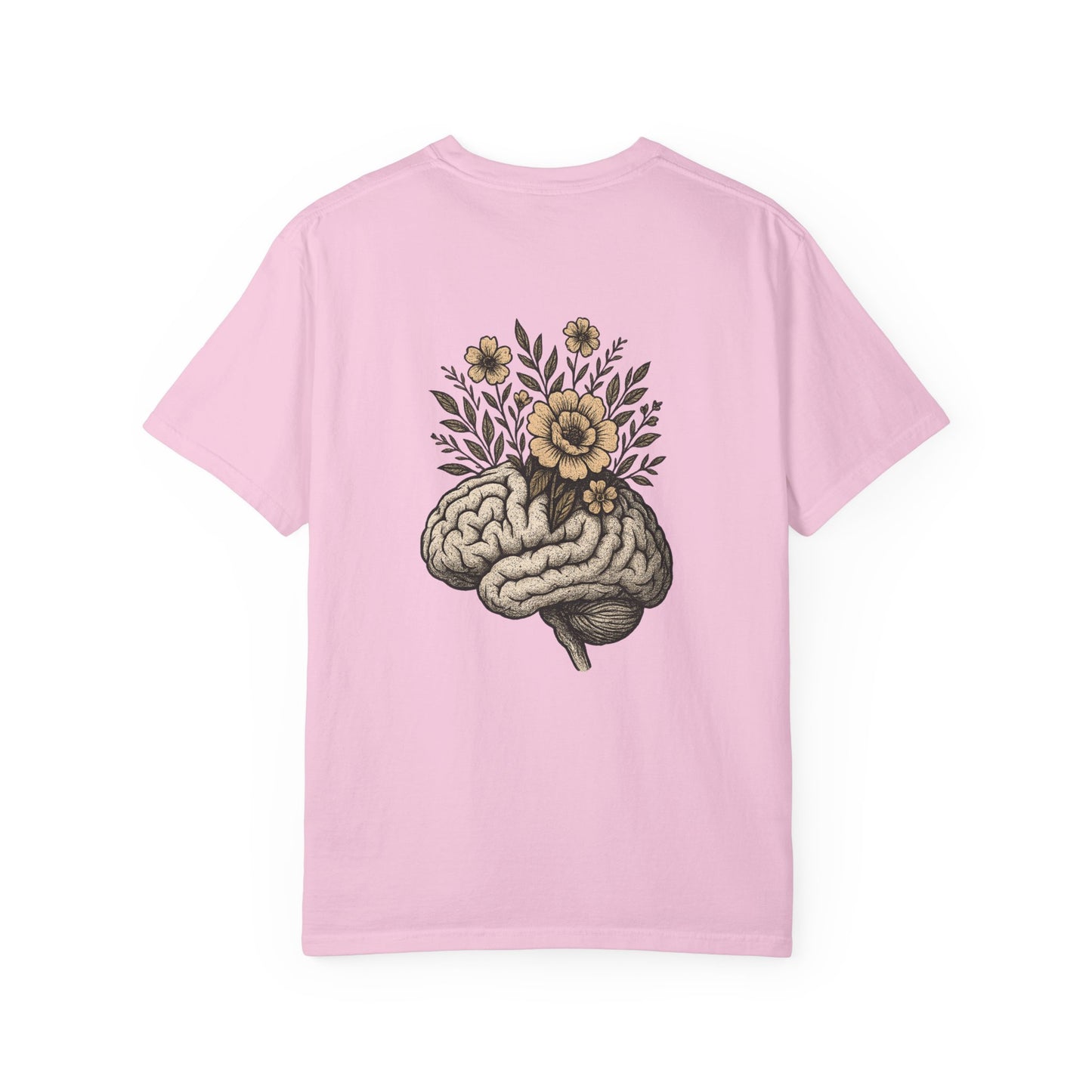 T-shirt esprit fleuri unisexe