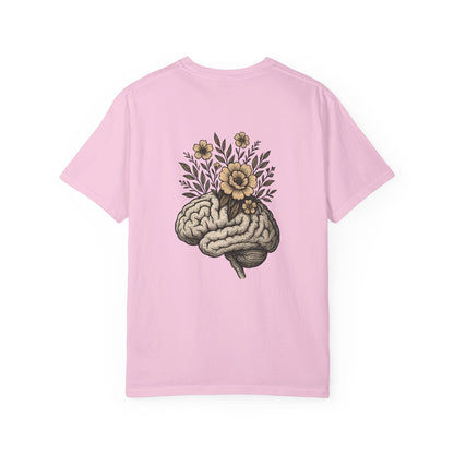 T-shirt esprit fleuri unisexe
