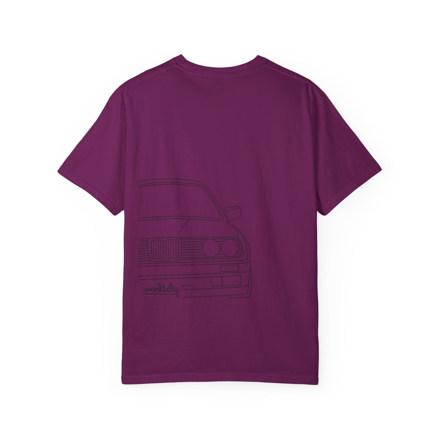 Classic Car Outline Unisex T-Shirt, Vintage Car Tee, Gift for Car Enthusiasts, Automotive Apparel, Daily Wear, Unisex Graphic Shirt