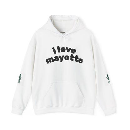Hoodie I Love Mayotte – Hippocampe Tribal-unisex