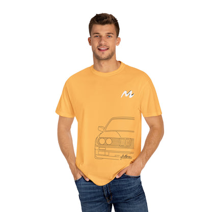 Classic Car Outline Unisex T-Shirt, Vintage Car Tee, Gift for Car Enthusiasts, Automotive Apparel, Daily Wear, Unisex Graphic Shirt