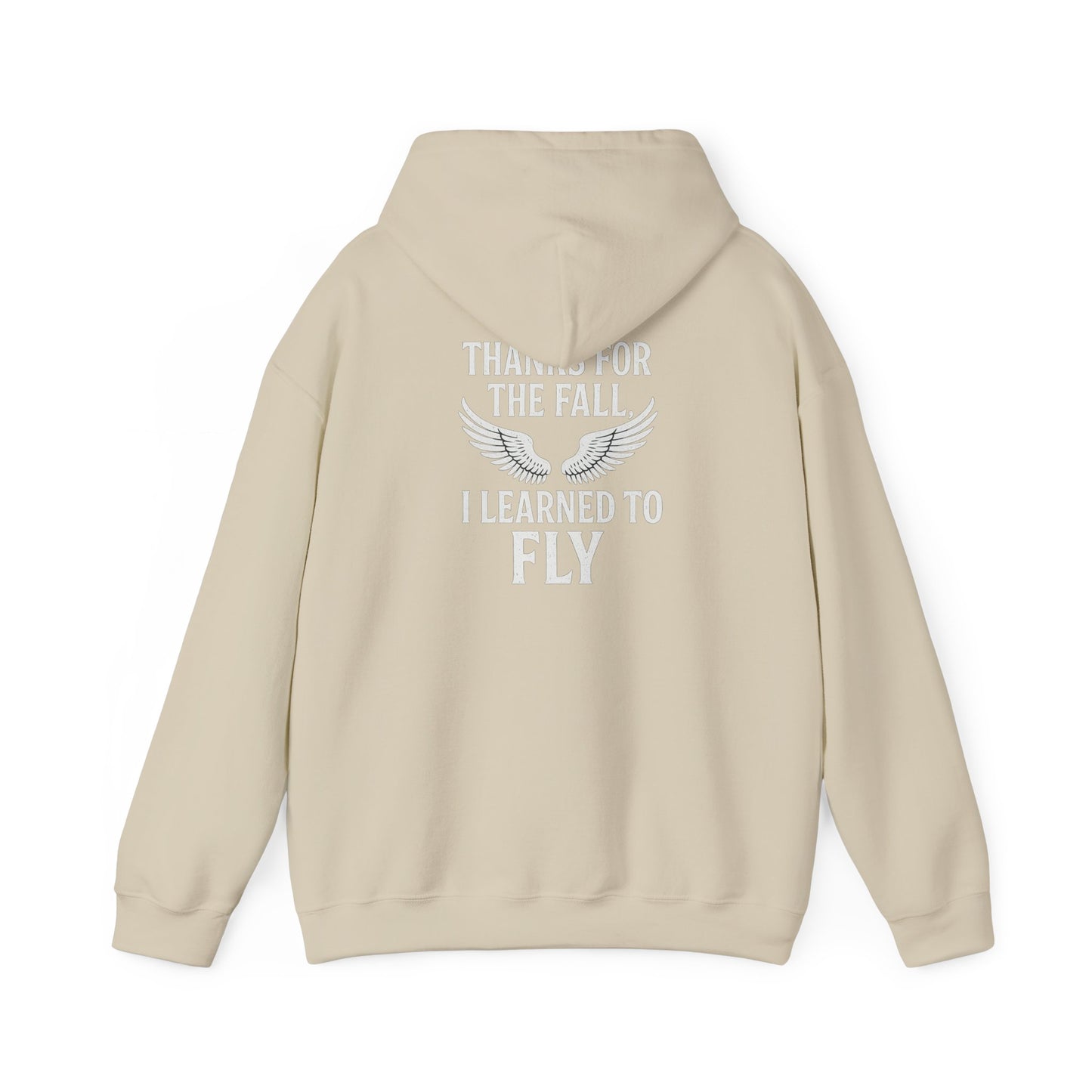Hoodie  “Fly Again” – Thanks for the Fall, I Learned to Fly