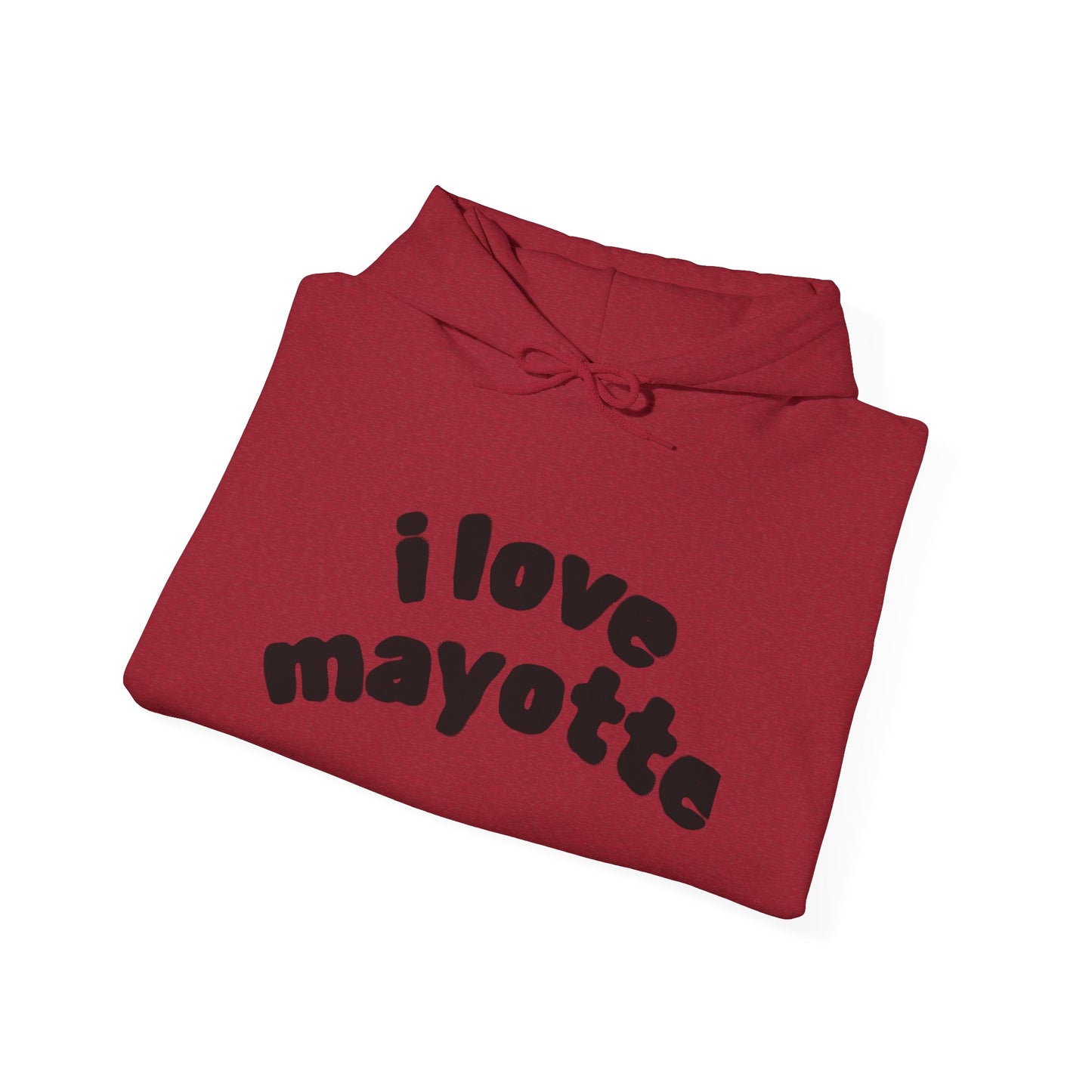 Hoodie I Love Mayotte – Hippocampe Tribal-unisex