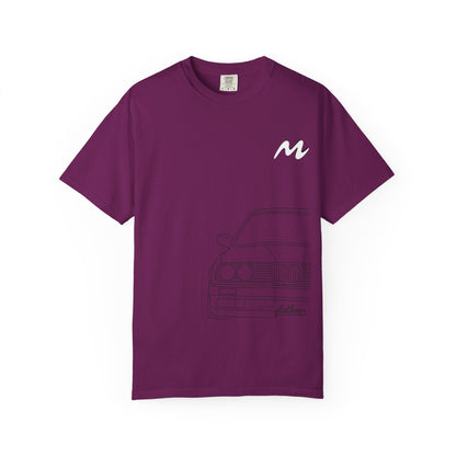 Classic Car Outline Unisex T-Shirt, Vintage Car Tee, Gift for Car Enthusiasts, Automotive Apparel, Daily Wear, Unisex Graphic Shirt
