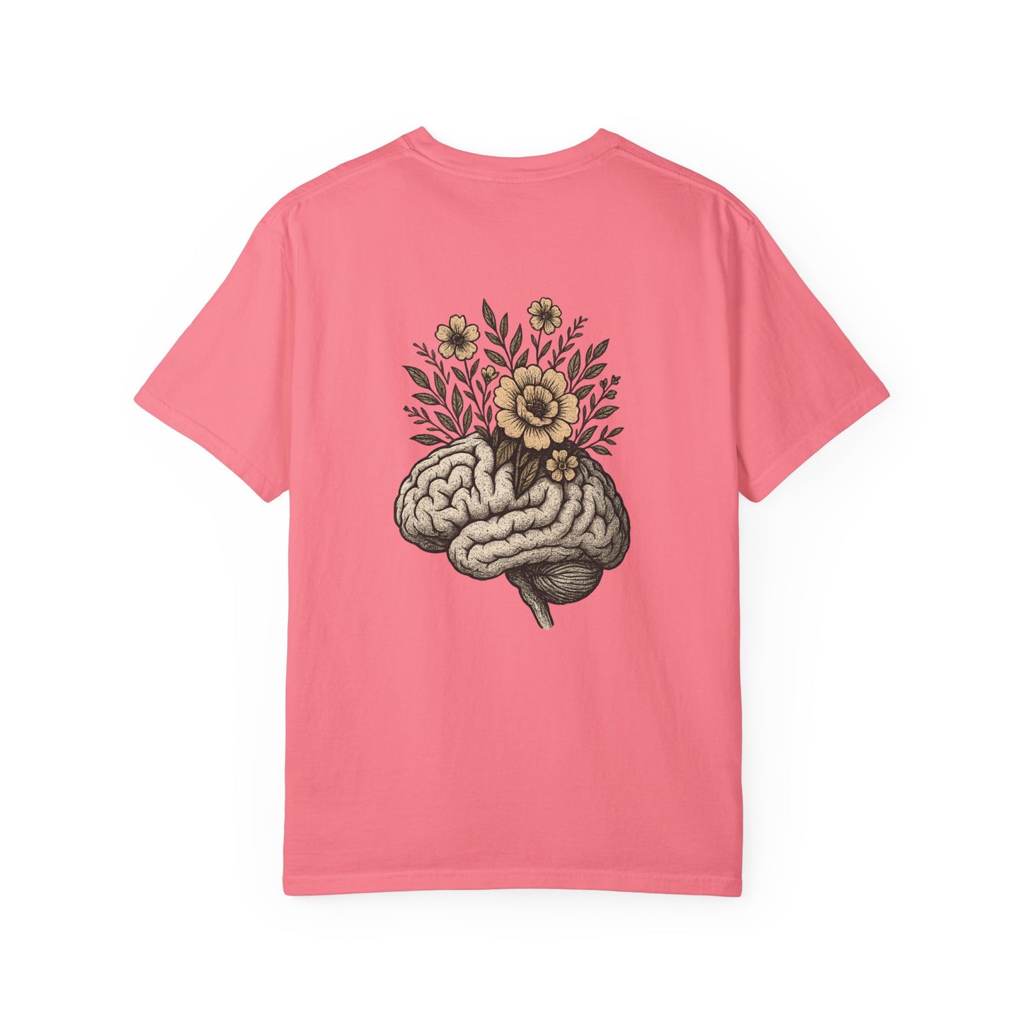 T-shirt esprit fleuri unisexe