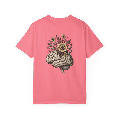 T-shirt esprit fleuri unisexe