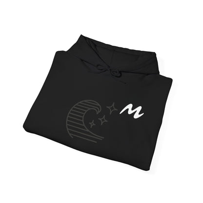 Hoodie “Ocean Wave” – vague minimaliste & étoiles