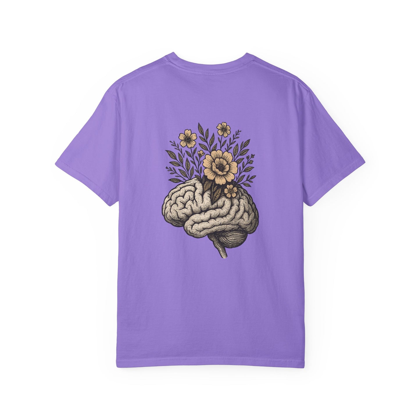 T-shirt esprit fleuri unisexe