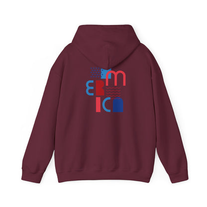 Hoodie  “Americana” – Typographie graphique USA