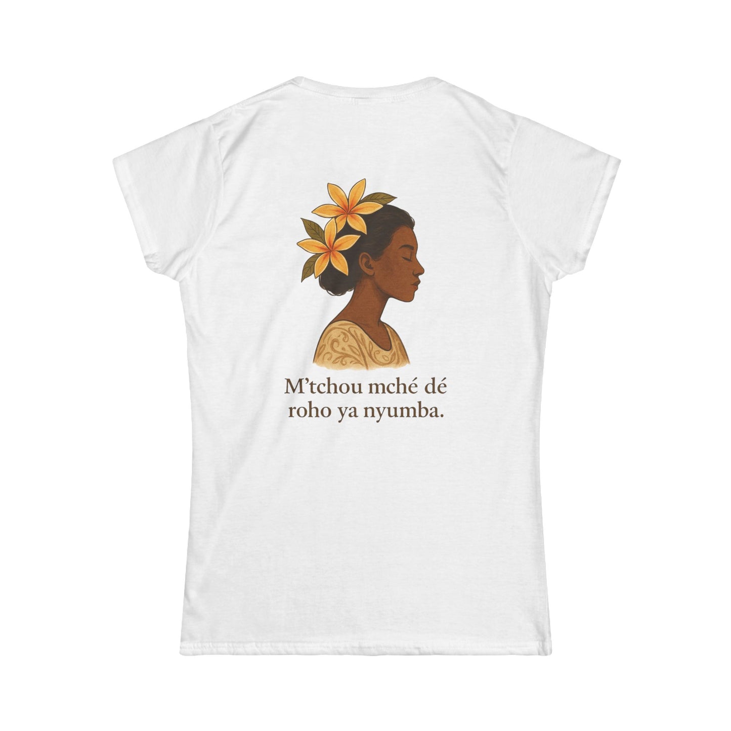 T-shirt graphique  floral unisexe