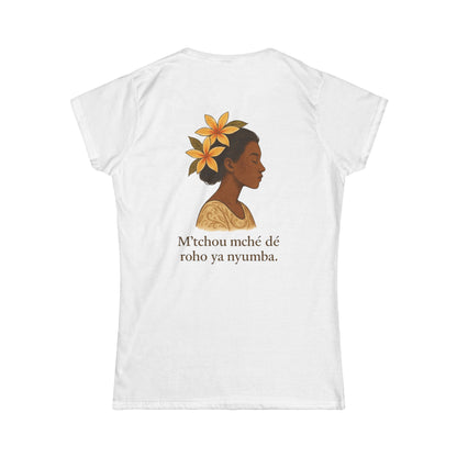 T-shirt graphique  floral unisexe