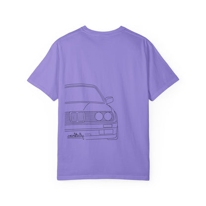 Classic Car Outline Unisex T-Shirt, Vintage Car Tee, Gift for Car Enthusiasts, Automotive Apparel, Daily Wear, Unisex Graphic Shirt