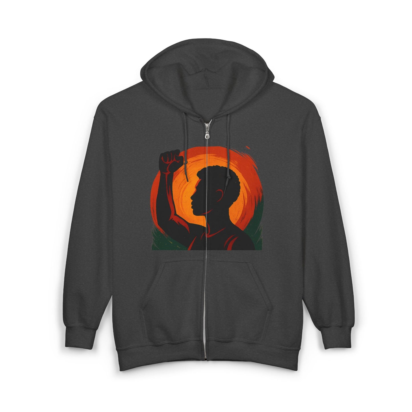Hoodie zippé unisexe “Rise & Shine”