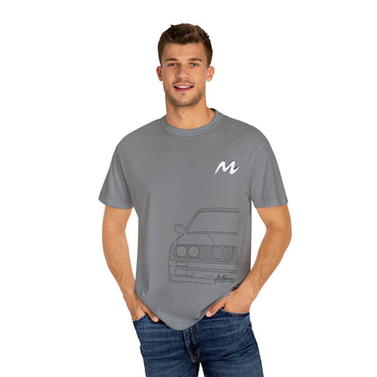 Classic Car Outline Unisex T-Shirt, Vintage Car Tee, Gift for Car Enthusiasts, Automotive Apparel, Daily Wear, Unisex Graphic Shirt