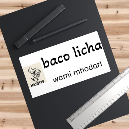 Sticker Mayotte – Baco Licha, Wami Mhodari