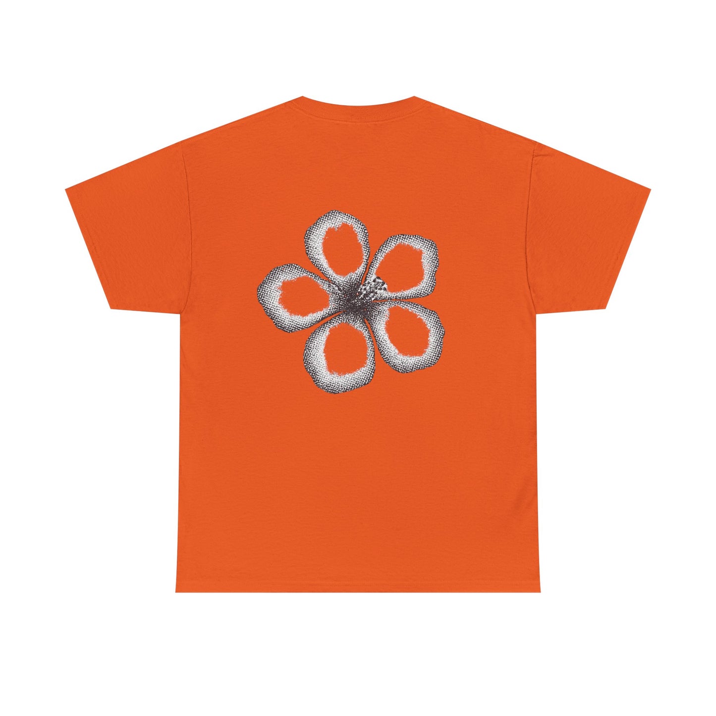 T-shirt “Flower Sketch” – fleur en pointillés noir & blanc