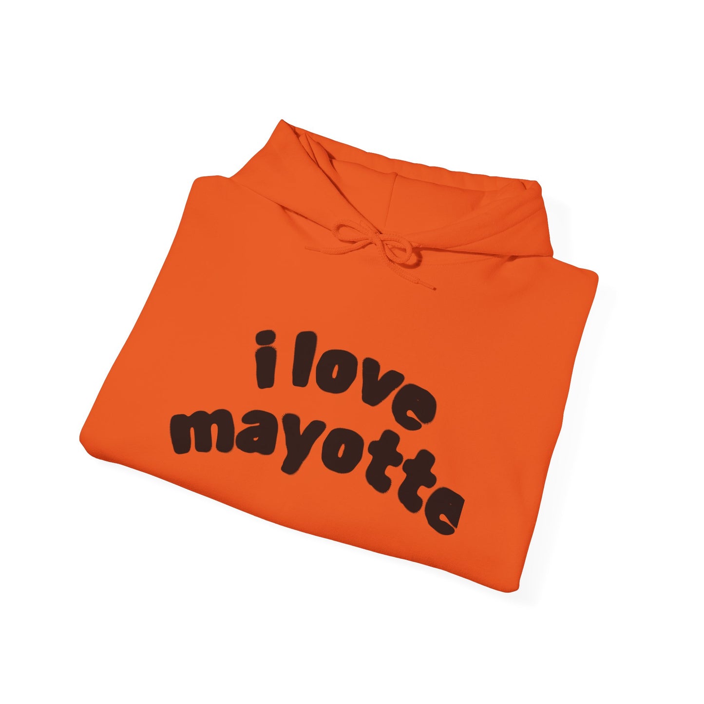 Hoodie I Love Mayotte – Hippocampe Tribal-unisex