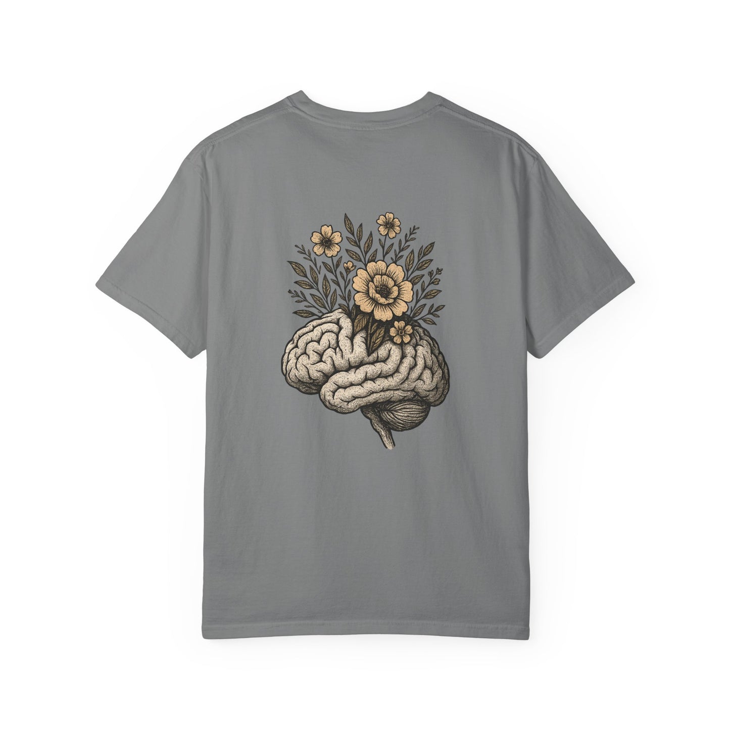 T-shirt esprit fleuri unisexe