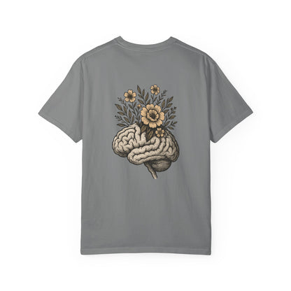 T-shirt esprit fleuri unisexe