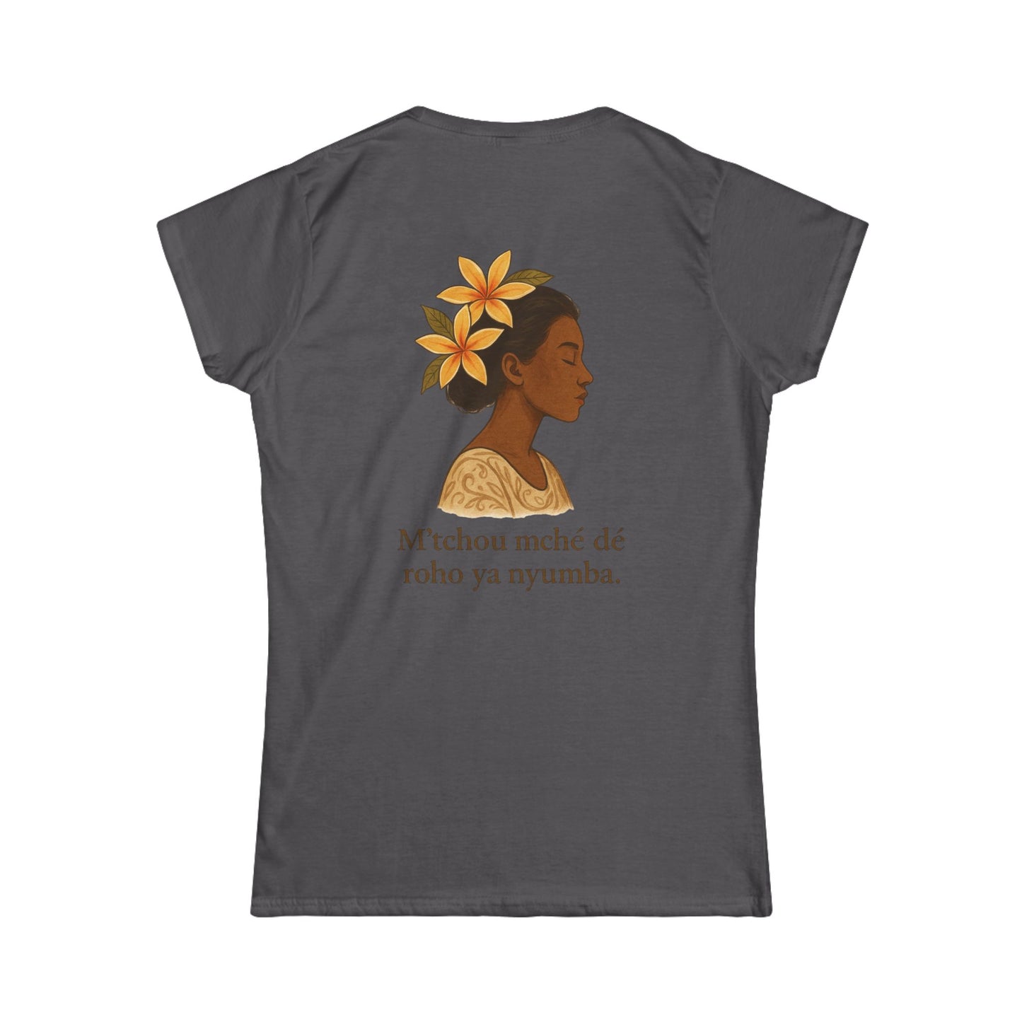 T-shirt graphique  floral unisexe