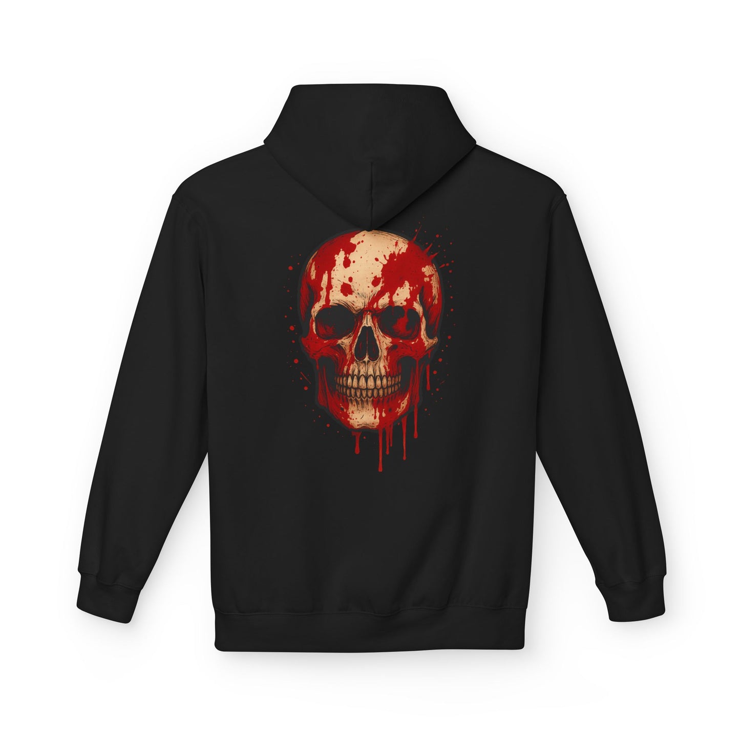 Hoodie “Bloody Skull” – crâne sanglant réaliste