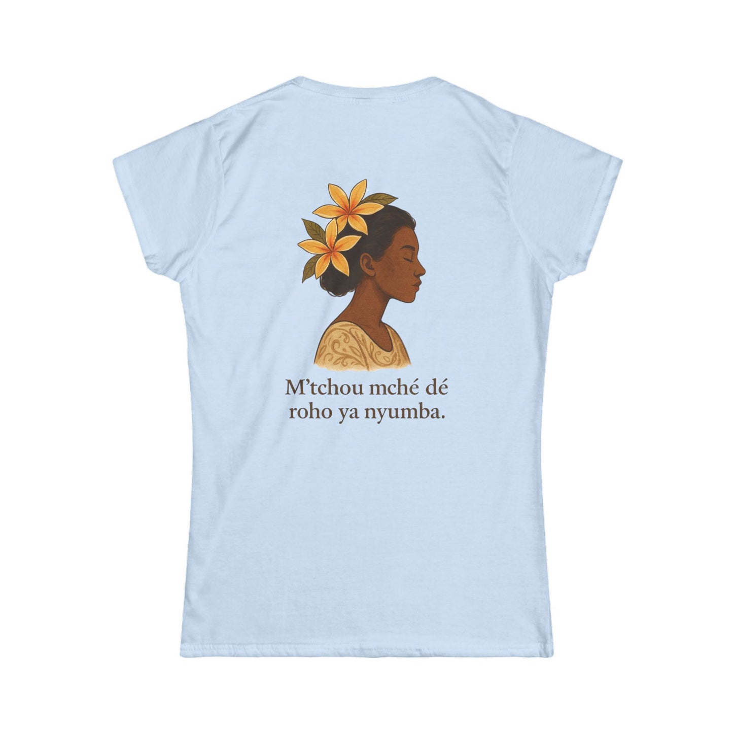 T-shirt graphique  floral unisexe