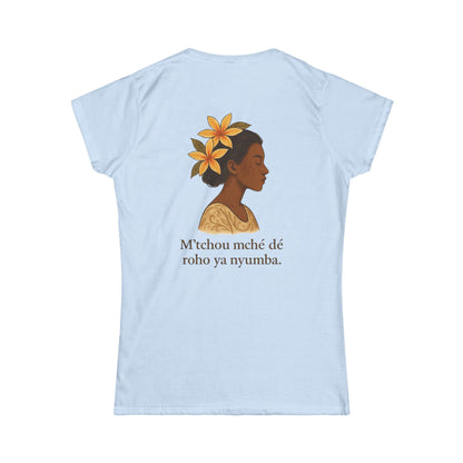 T-shirt graphique  floral unisexe