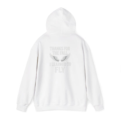 Hoodie  “Fly Again” – Thanks for the Fall, I Learned to Fly
