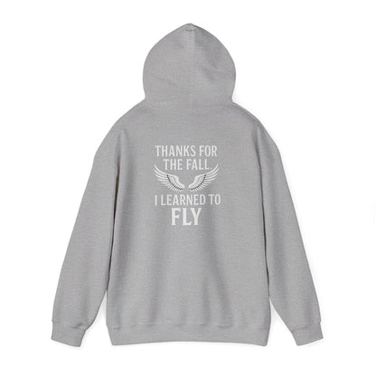 Hoodie  “Fly Again” – Thanks for the Fall, I Learned to Fly
