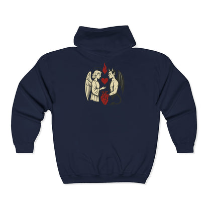 Hoodie zippé unisexe confortable