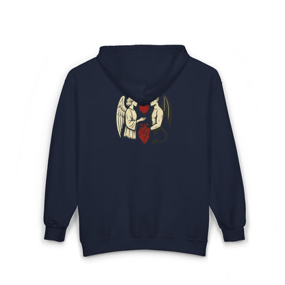Hoodie zippé unisexe confortable