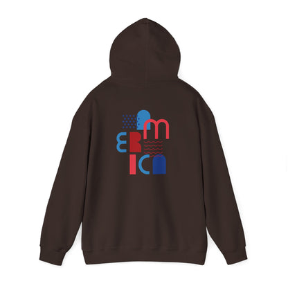 Hoodie  “Americana” – Typographie graphique USA