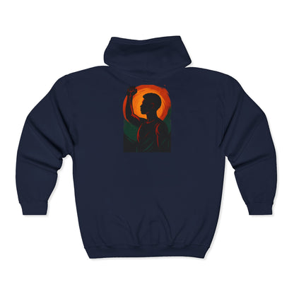 Hoodie zippé unisexe “Rise & Shine”
