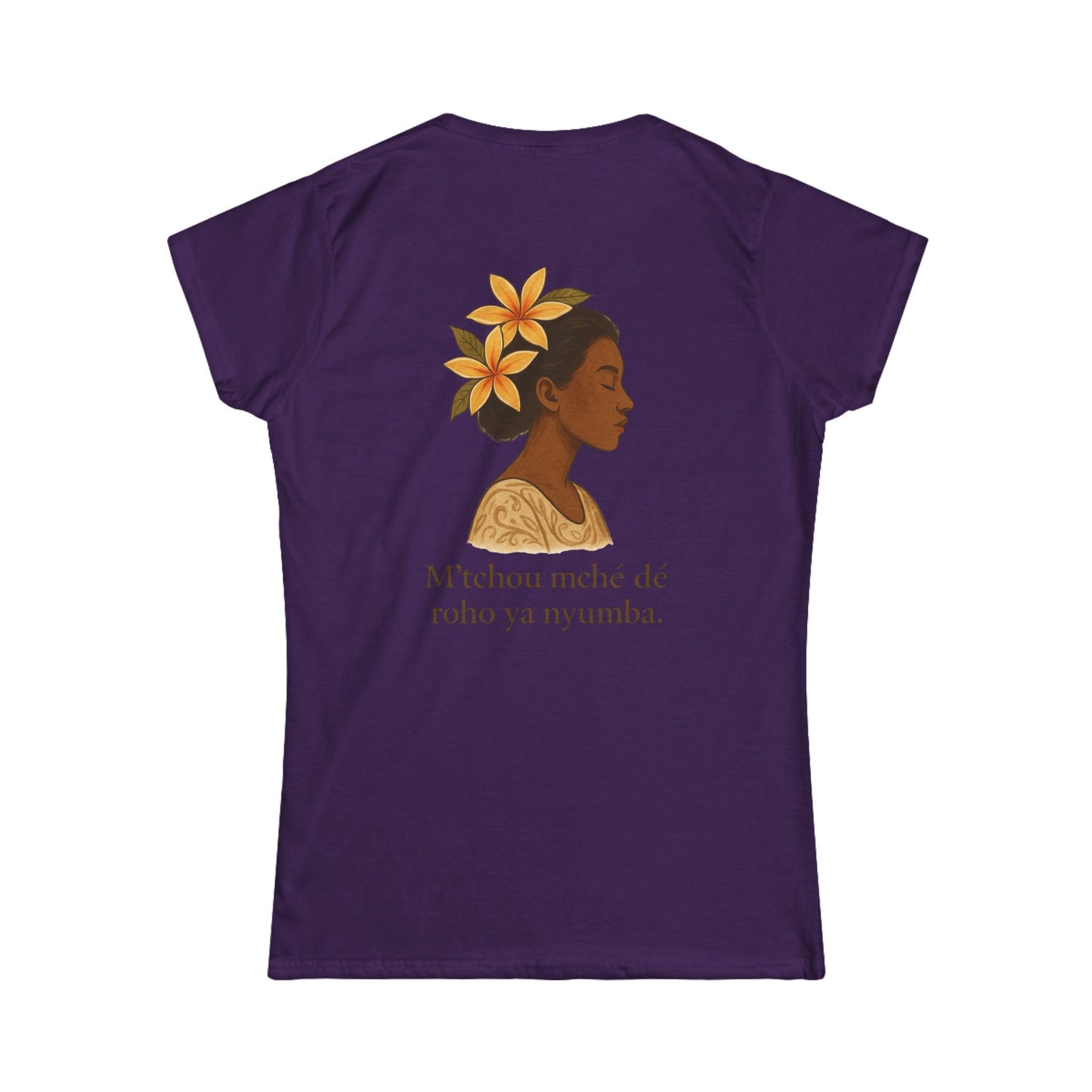 T-shirt graphique  floral unisexe