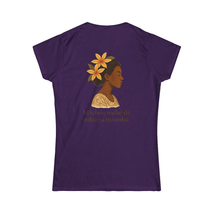 T-shirt graphique  floral unisexe