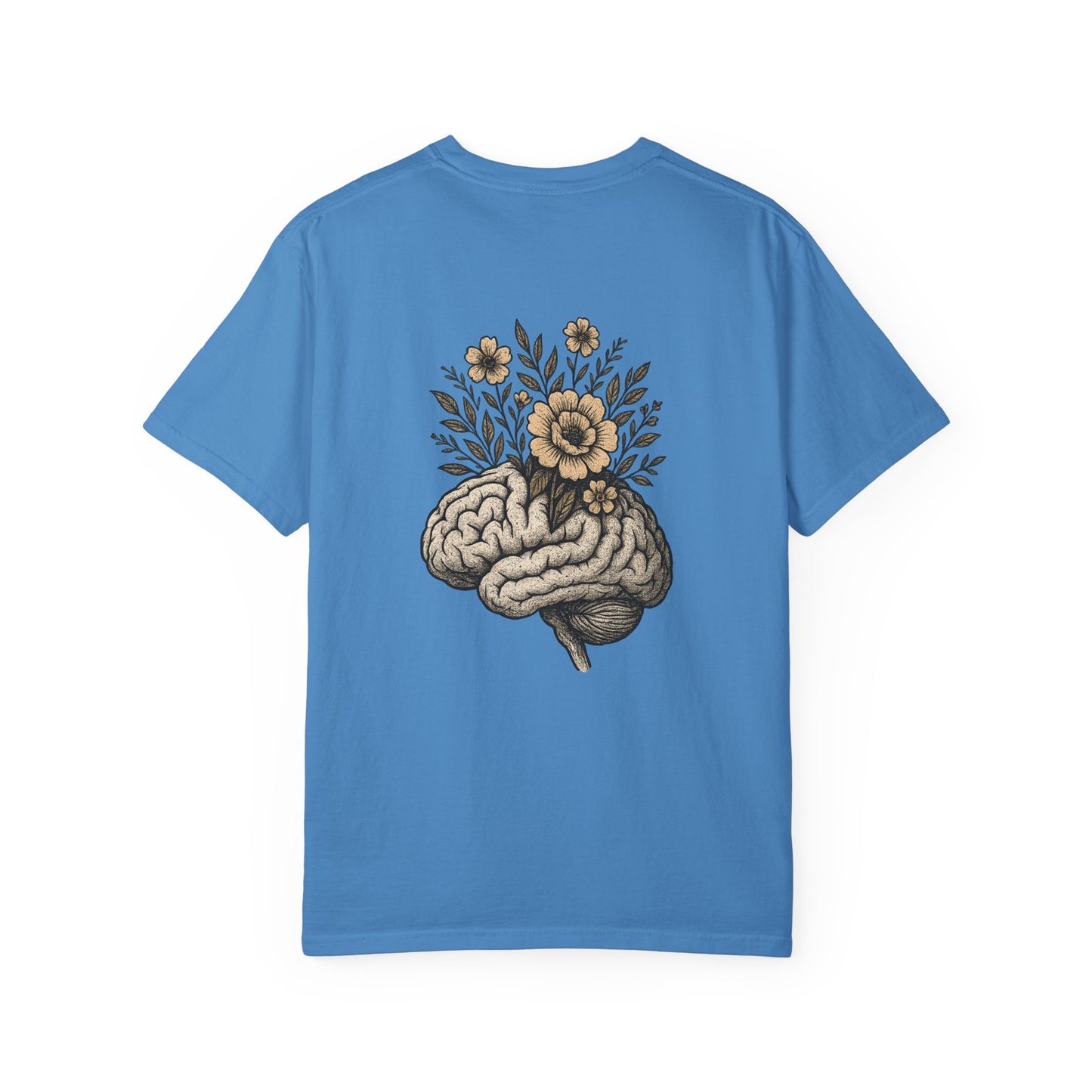 T-shirt esprit fleuri unisexe