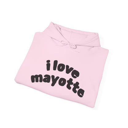 Hoodie I Love Mayotte – Hippocampe Tribal-unisex