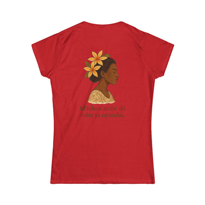 T-shirt graphique  floral unisexe