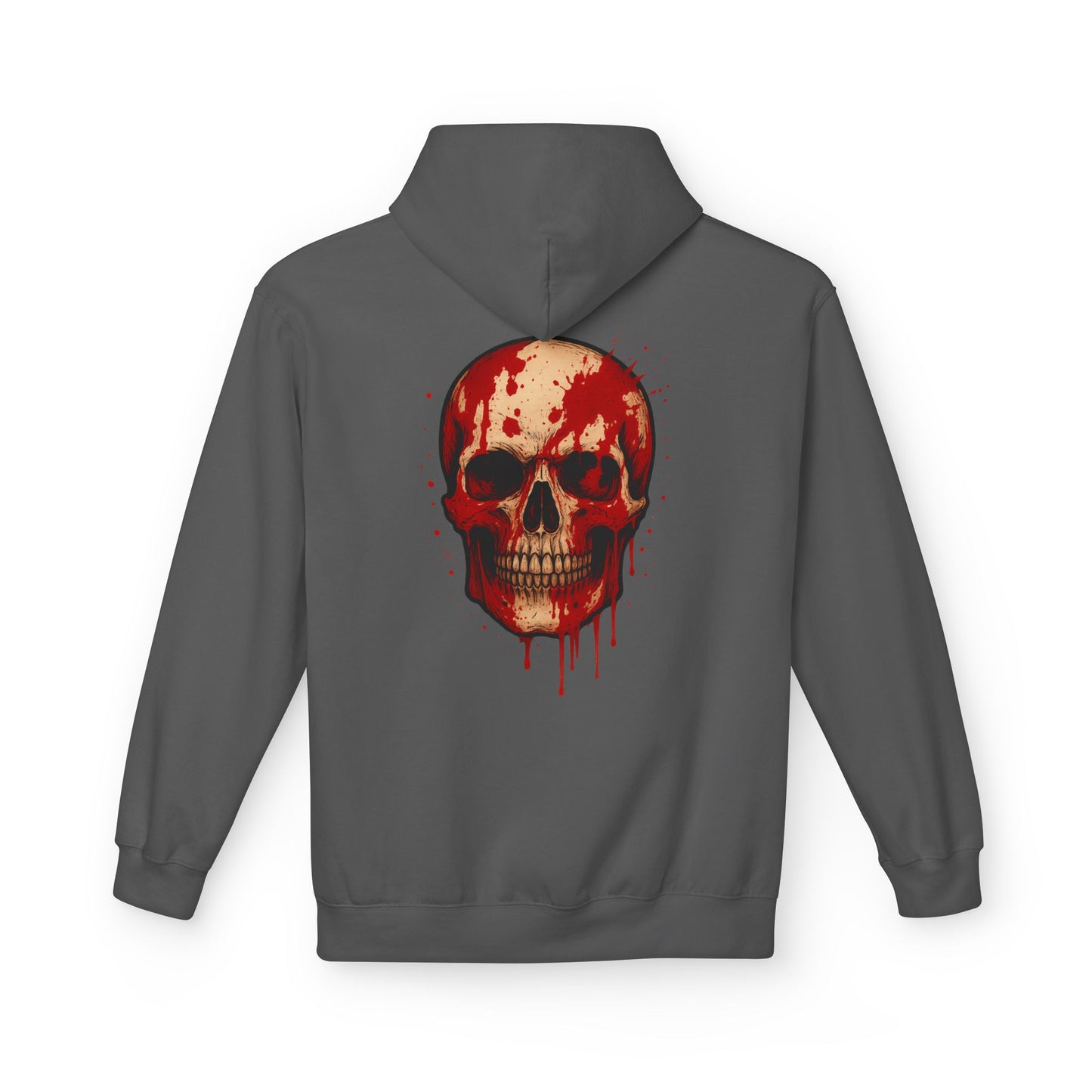 Hoodie “Bloody Skull” – crâne sanglant réaliste
