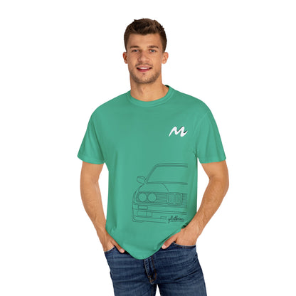 Classic Car Outline Unisex T-Shirt, Vintage Car Tee, Gift for Car Enthusiasts, Automotive Apparel, Daily Wear, Unisex Graphic Shirt