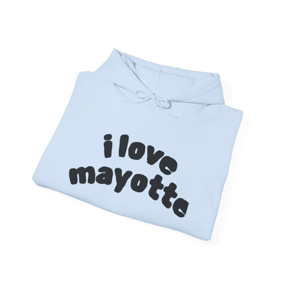 Hoodie I Love Mayotte – Hippocampe Tribal-unisex