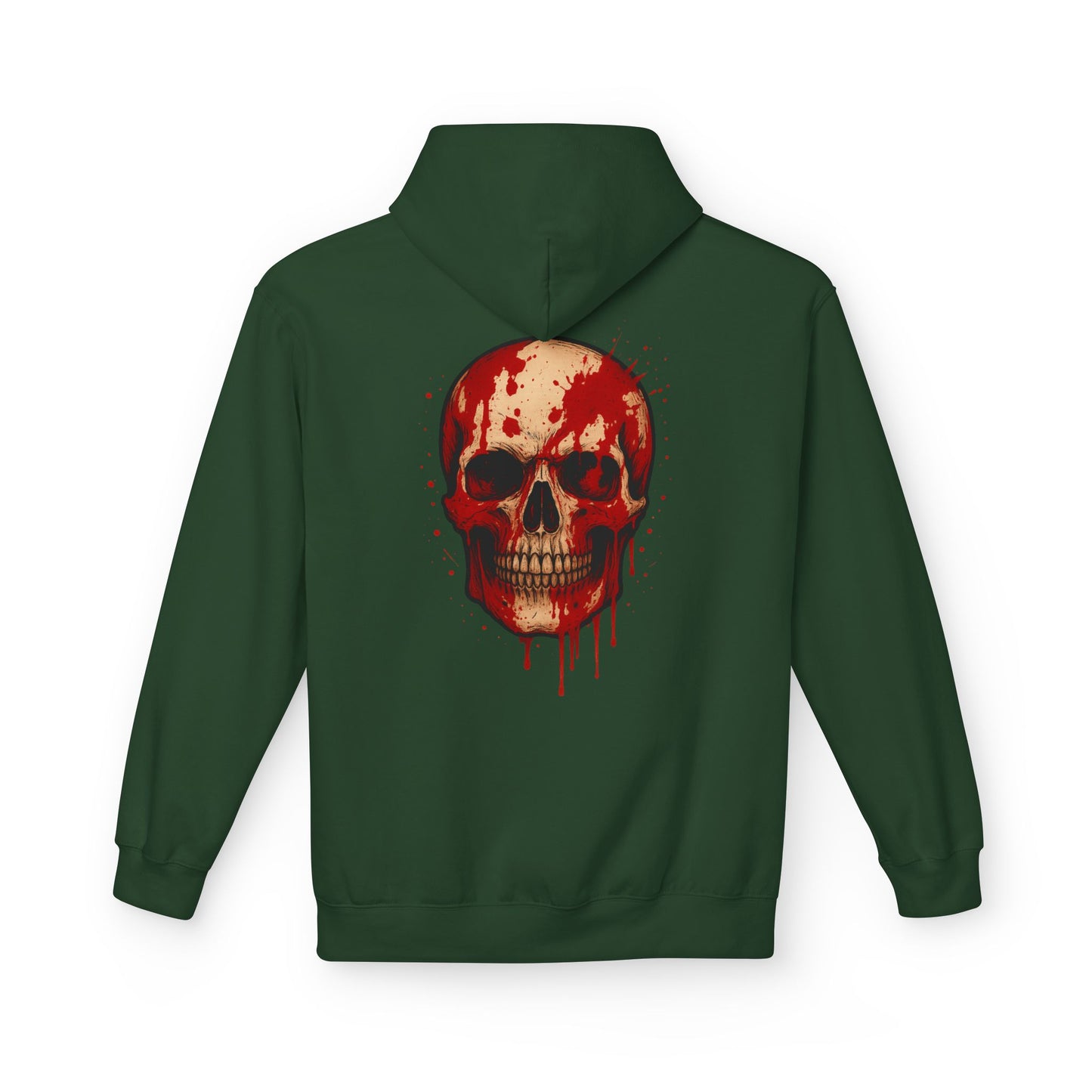 Hoodie “Bloody Skull” – crâne sanglant réaliste