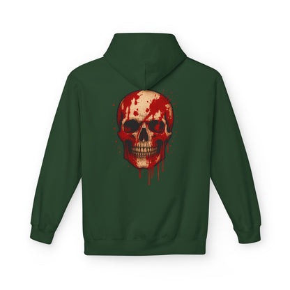 Hoodie “Bloody Skull” – crâne sanglant réaliste