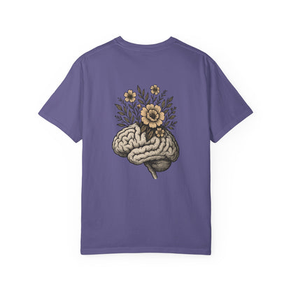 T-shirt esprit fleuri unisexe